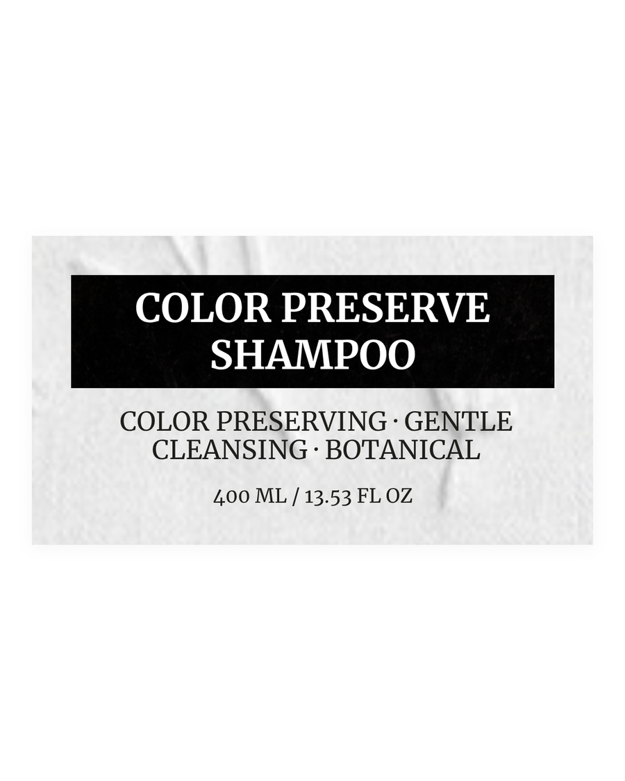 COLOR PRESERVE SHAMPOO product label