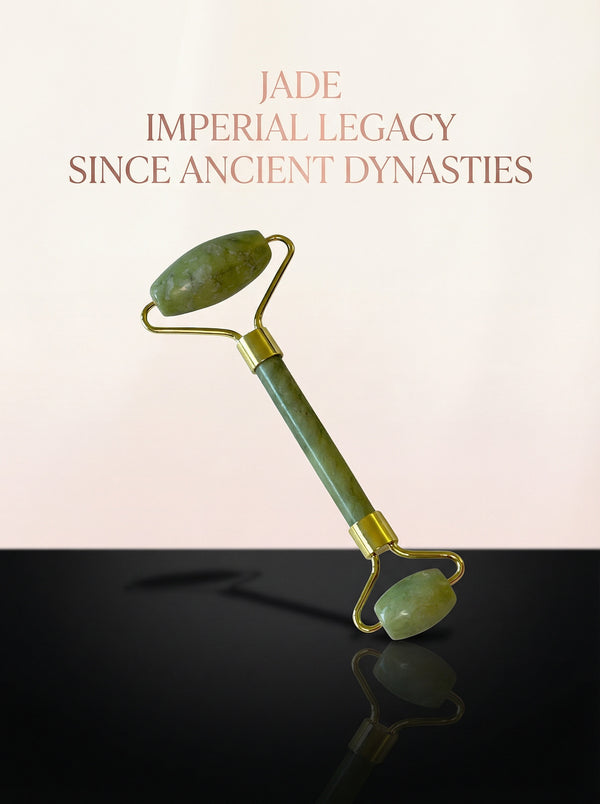 Jade Roller Skincare Enthusiasts Boosts Lymphatic Drainage Spa Glow