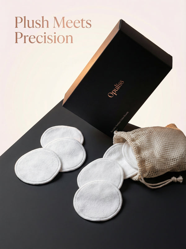 Reusable Bamboo Cotton Rounds Gentle Makeup Removal 12 Pack