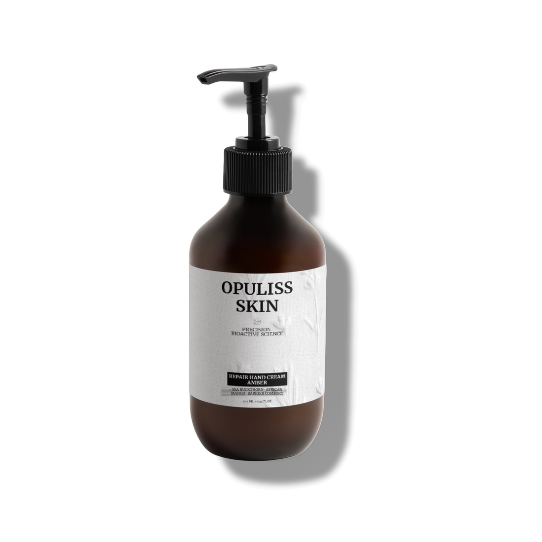 REPAIR HAND CREAM AMBER product bottle, front label, corrected wording